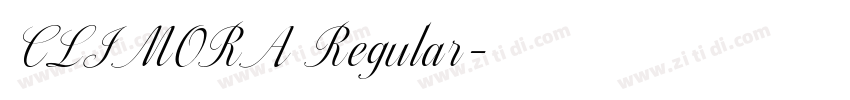 CLIMORA Regular字体转换